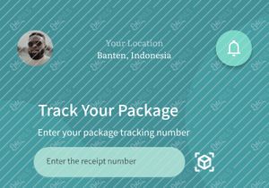 Parcel Tracking app UI