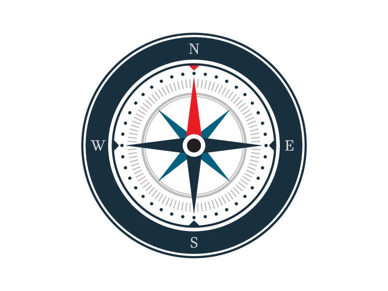 Compass icon illustration design