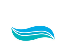 Wave beach vector illustration design logo