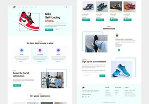 Nike - Shoes store website landing page 2
