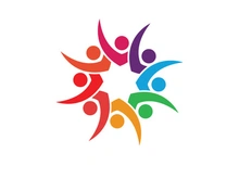 Colorful community group team People Logo Design