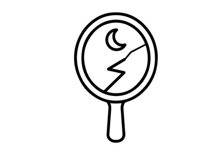 Hand-drawn Halloween party invitation icon with lightning bolt. Spooky doodle design for event flyers and digital graphics.