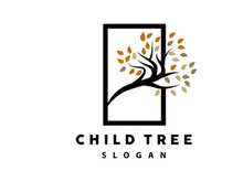 Tree Logo, Life Balance Education Vector