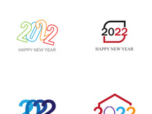 happy new year 2022 vector illustration design template