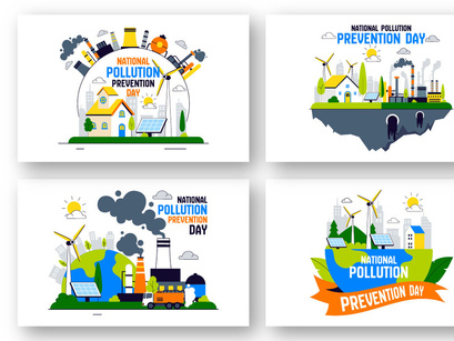 10 National Pollution Prevention Day Illustration