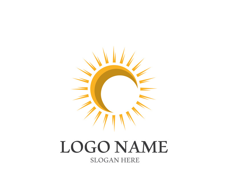 Sun vector illustration icon logo template design