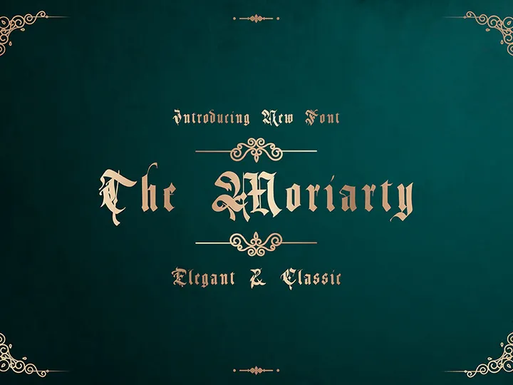 The Moriarty - Elegant Classic Font