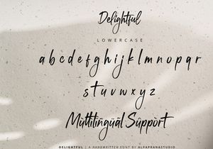 Delightful - Handwritten Font