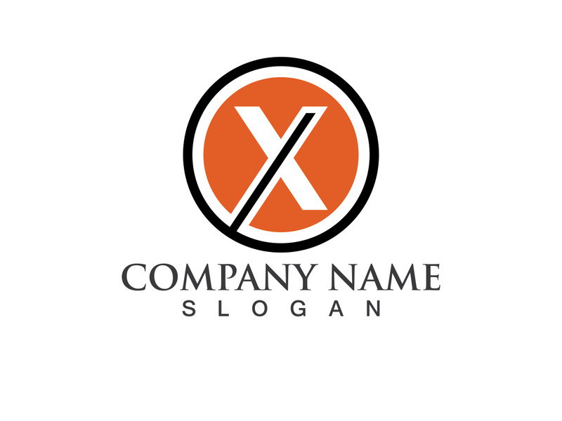 X Logo Template vector icon