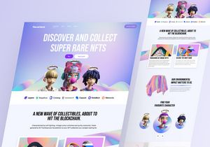 NFT Light Landing Page - Neverland