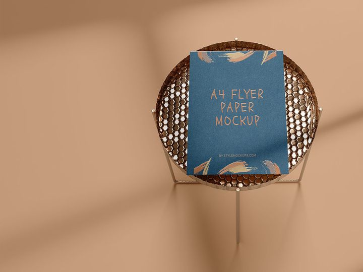 A4 Flyer Paper Mockup