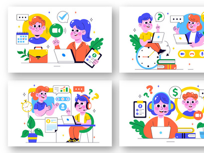 10 Remote Job Interview Illustration