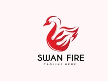 Swan Logo, Bird Animal Design, Duck Logo, Product Brand Label Vector