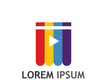 Movie abstract logo.