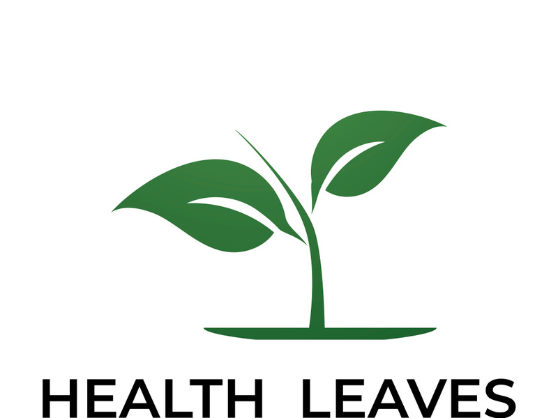 Green leaf logo design vector illustration