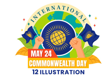 12 Commonwealth Day Illustration preview picture