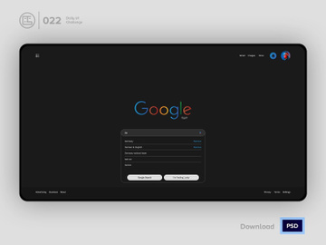Google dark Redesign | Daily UI challenge - Day 022/100 preview picture