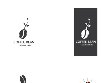 Premium coffee bean logo design. preview picture