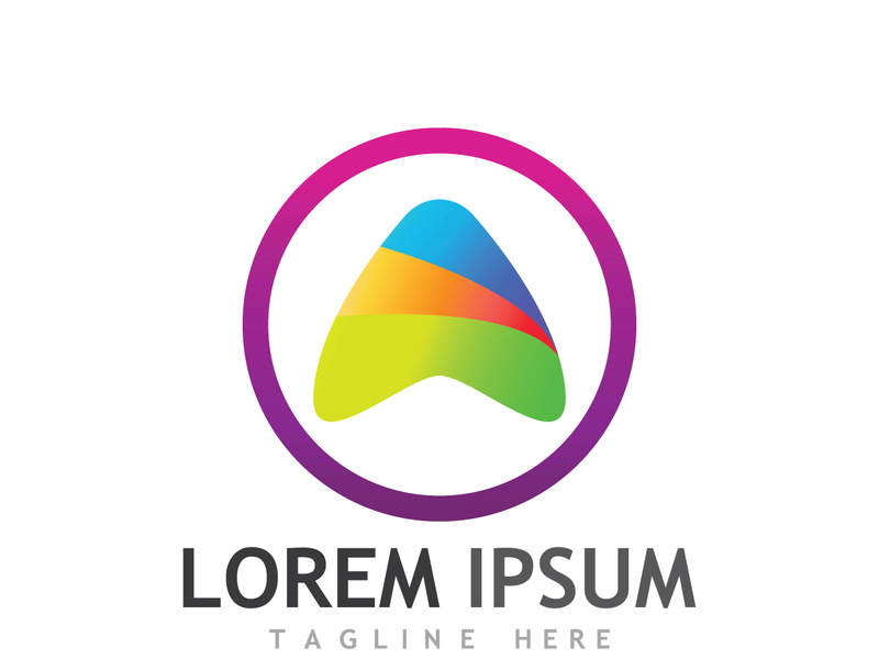 modern and creative initial letter A logo.