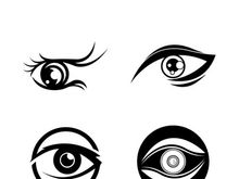 Eye logo icon design template illustration