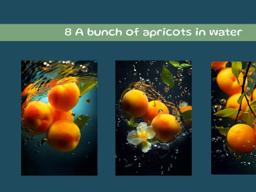 A bunch of apricots in water preview picture