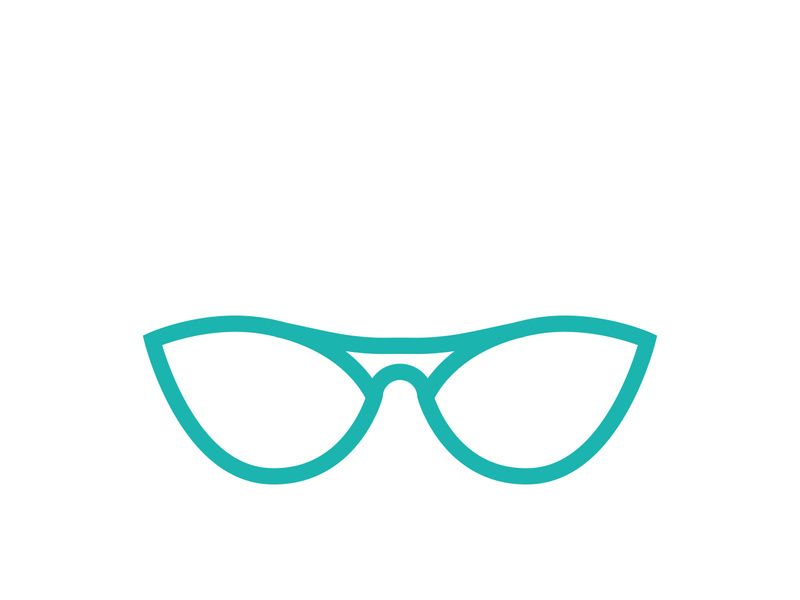 Glasses symbol vector icon