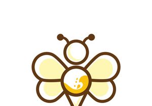 Bee icon design illustration