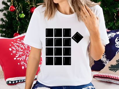 Minimalist black QR code grid design on white background