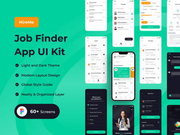 HireMe - Job Finder App UI Kit preview picture