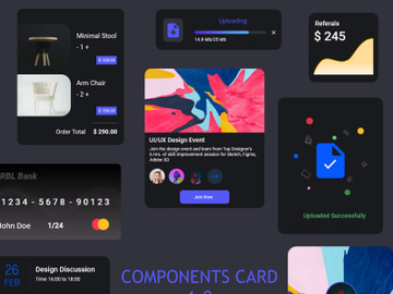 UI card components preview picture