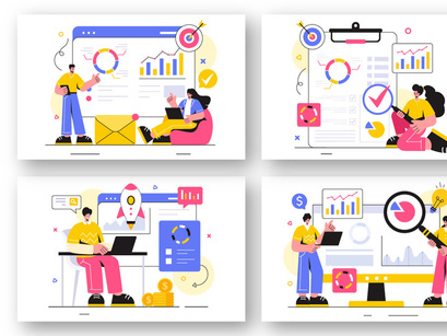 13 Market Research and Analysis Illustration