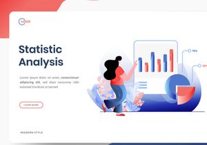 Business Online Marketing flat illustration