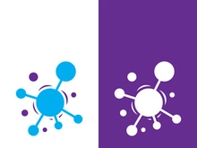 Molecule symbol logo template vector illustration design