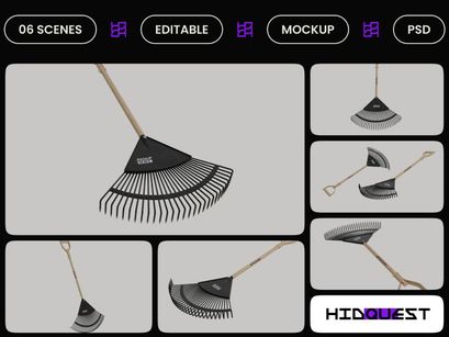 Leaf Rake Mockup