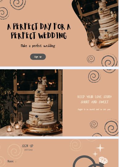 Canva templates website , landing page