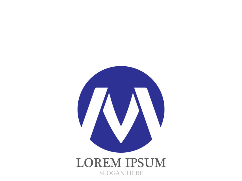 M Letter Logo Template vector illustration design