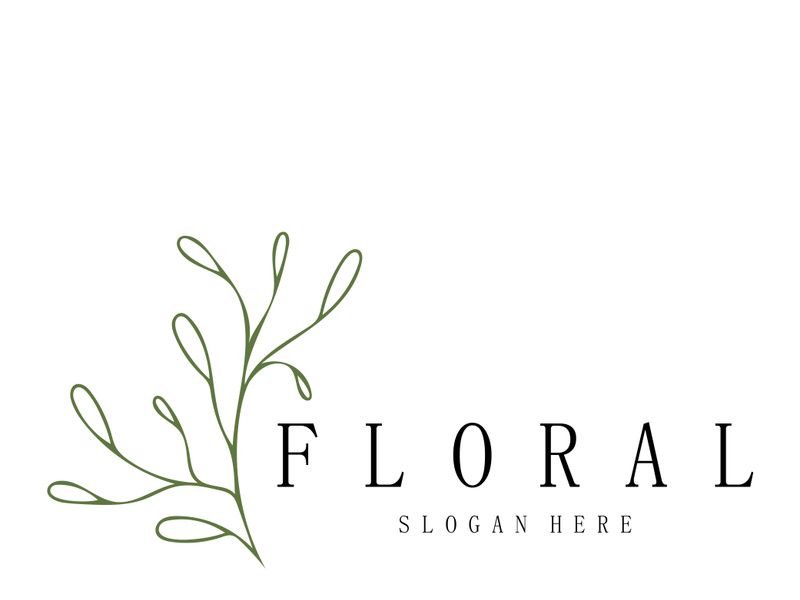 Elegant floral and leaf frame. Delicate botanical vector illustration for labels, spas, corporate identity, and wedding invitations