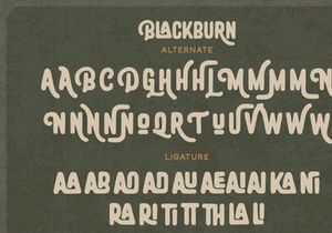 Blackburn - Vintage Font