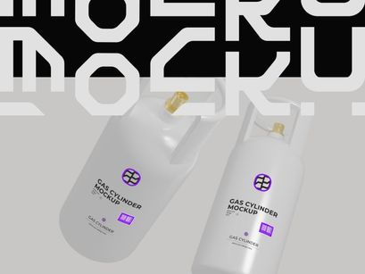 Gas Cylinder Mockup