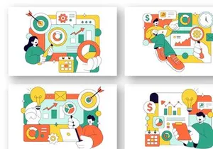 10 Market Research and Analysis Illustration