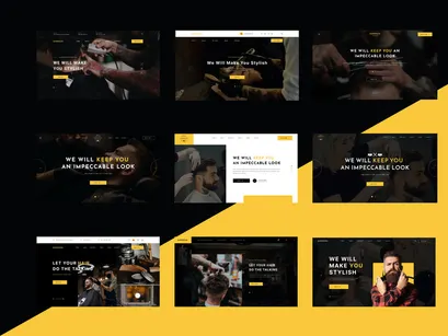 Barberian - Hair Salon Figma Template