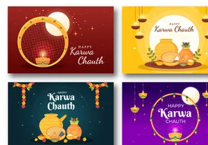 13 Karwa Chauth Festival Illustration