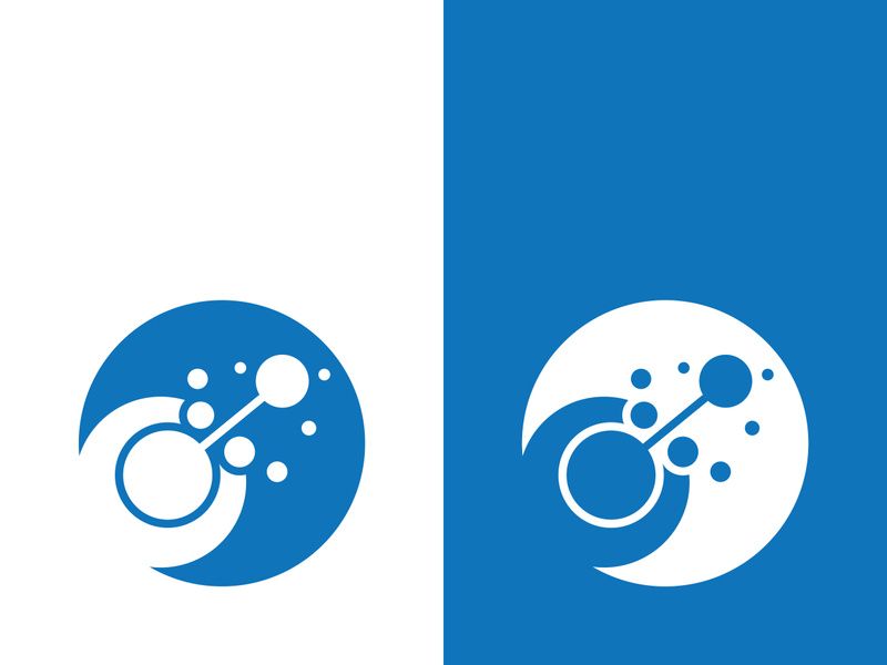 Molecule symbol logo template vector illustration design