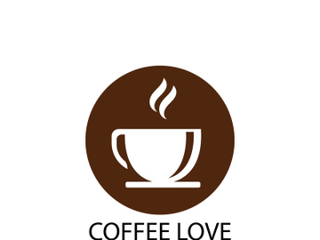 Coffee logo  icon vector illustration template preview picture