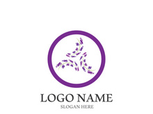 Lavender flower vector icon illustration design template