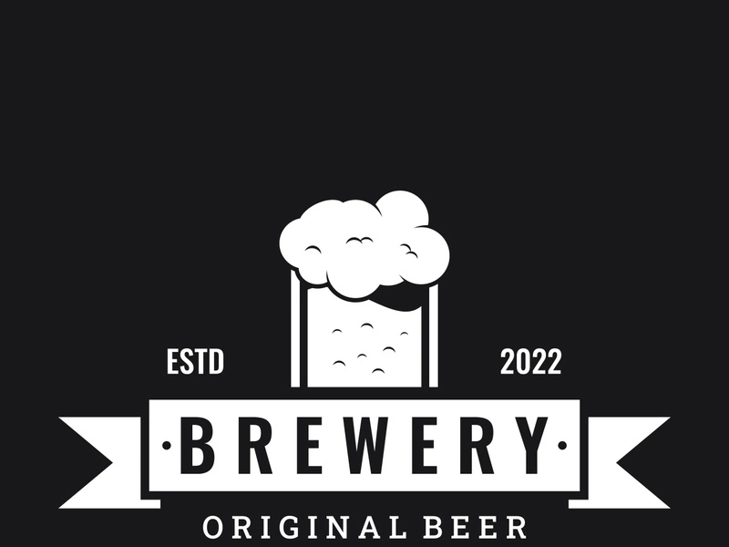 Premium quality vintage craft beer logo template. For badges, emblems, beer companies, bars, taverns.