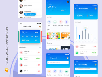 Mobile Wallet App Concept preview picture
