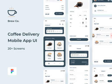 Brew co. Coffee Delivery Mobile App UI preview picture