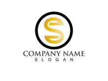 Business corporate letter S logo design vector.