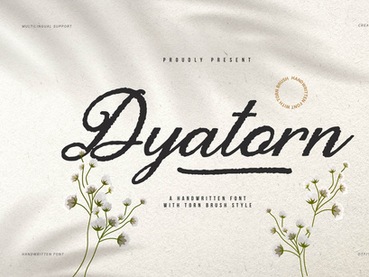 Dyatorn | Brush Handwritten Font